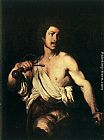 Bernardo Strozzi Canvas Paintings - David with the Head of Goliath